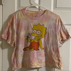 Tie dye tee Lisa cute crop top
